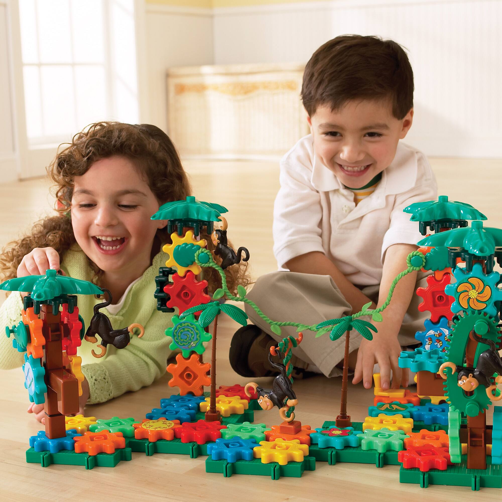 Gears! Gears! Gears!®, Movin’ Monkeys™ Building Set, Set of 136